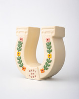 ban.do Horseshoe Ceramic Vase neutral angle