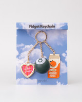 ban.do Orange Juice Fidget Keychain orange juice carton detail view