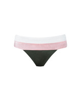 PQ Swim Women's Olive Banded Bikini Bottom side view