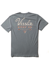 Vissla Men's Craftsmen Short Sleeve Tee in Blue Haze back view