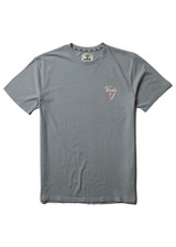 Vissla Men's Craftsmen Short Sleeve Tee in Blue Haze front view