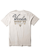 Vissla Men's Craftsmen Short Sleeve Tee in White back view