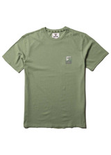 Vissla Men's Peaky Short Sleeve Tee in Sage front view