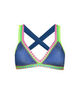 PQ Swim Women's Platinum Crochet Bikini Top side view