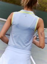 FP Movement Women's Forehand Polo Arctic Snow back view