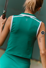 FP Movement Women's Forehand Polo Green Glow detail view