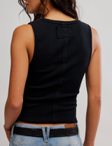 Free People Women's Jamie Henley Tank in Black