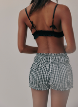 Free People Women's Favorite Find Bloomers Shorts in Black Combo back view