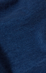 Z Supply Women's Solace Jersey Denim Mini Dress in Indigo fabric detail