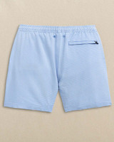 Southern Tide Men's Seersucker Stripe Maritime Swim Trunks in Blue Stream