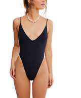 free-est by Free People Women's Amber One-Piece Swimsuit in Black