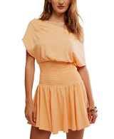 free-est by Free People Women's Scorching Hot Mini Dress in Icey Apricot