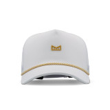Melin Odysea Rope Bulls Icon Hydro Hat in White and Gum top view