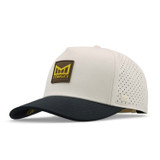 Melin Odysea Stacked Hydro Snapback Hat in Yellow Jacket classic angle