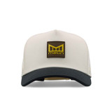 Melin Odysea Stacked Hydro Snapback Hat in Yellow Jacket front view