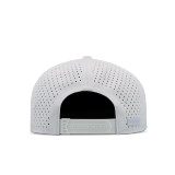 Melin Odysea Stacked Hydro Snapback Hat in America camo design, back view