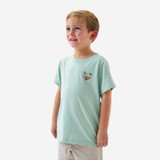 Burlebo Boys' Field Companion Tee Heather Sage front