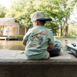 Burlebo Boys' Field Companion Tee Heather Sage side view