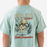 Burlebo Boys' Field Companion Tee Heather Sage back