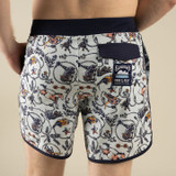 Sendero Provisions Co. Men's Point Bar Boardshorts in High Lonesome Light Blue front view