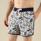 Sendero Provisions Co. Men's Point Bar Boardshorts in High Lonesome Light Blue detail view