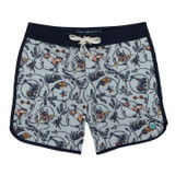 Sendero Provisions Co. Men's Point Bar Boardshorts in High Lonesome Light Blue flat lay