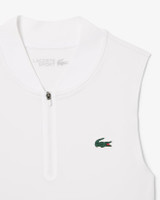 Lacoste Women's Ultra Dry Stretch Tennis Dress in White front view