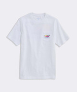 Vineyard Vines Boys' Sunset Whale Pocket Tee White Cap detail view