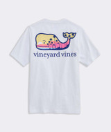 Vineyard Vines Boys' Sunset Whale Pocket Tee White Cap side view