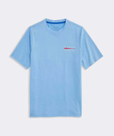 Vineyard Vines Boys' Baseball Bat and Stars Tee Jake Blue detail