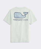 Vineyard Vines Boys' Pirate Map Whale Short-Sleeve Pocket Tee in Aqua Glass back view