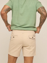 Chubbies Men's Originals Stretch Short 5.5 inch Khaki back view