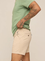 Chubbies Men's Originals Stretch Short 5.5 inch Khaki lifestyle view