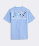 Vineyard Vines Boys' FL Keys Whale Pocket Tee Serenity Blue side view