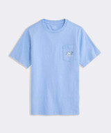 Vineyard Vines Boys' FL Keys Whale Short-Sleeve Pocket Tee in Serenity Blue