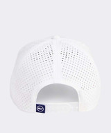 Vineyard Vines Golf Logo Hi-Pro Performance Trucker Hat in White Cap front view