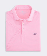Vineyard Vines Men's Anegada Stripe Sankaty Performance Polo in Bahama Breeze front