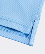Vineyard Vines Men's Anegada Stripe Sankaty Performance Polo in Ocean Breeze side