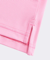 Vineyard Vines Men's Anegada Stripe Sankaty Performance Polo in Bahama Breeze detail