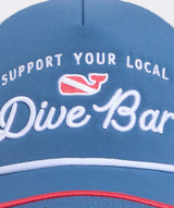 Vineyard Vines Support Your Local Dive Bar Hi-Pro Trucker Hat in Moonshine