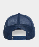 Vineyard Vines Here To Party Hi-Pro Trucker Hat Blue Blazer front