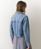 Marine Layer Women's Ash Crop Denim Jacket