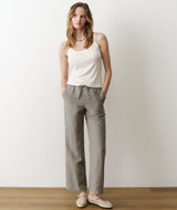 Marine Layer Women's Lexi Pointelle Tank Top in Antique White