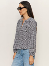 Sanctuary Women's Perfect Gingham Blouse Top front view