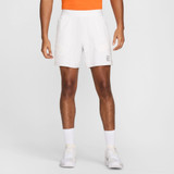 The Nike Men's Court Advantage Dri-FIT 6 inch Tennis Shorts in White