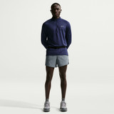 The Nike Men's Stride Dri-FIT 5 inch 2-in-1 Running Shorts in Smoke Grey