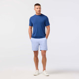 Mizzen+Main Men's Deck Shorts in Cloud Blue front view