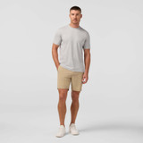 Mizzen+Main Men's Deck Shorts in Light Khaki front view