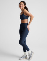 Beyond Yoga Women's Spacedye Strappy Sports Bra in neutral tone