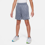 The Nike Kids' Nike Multi Dri-FIT Mesh Shorts in Cool Grey